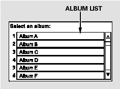 Select the Album icon, and the