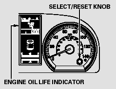 To see the current engine oil life,