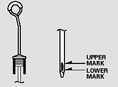 2. Remove the dipstick (yellow loop)