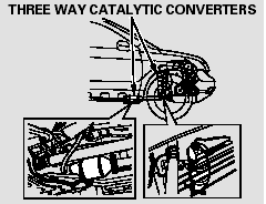 A defective three way catalytic