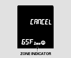 2. Select the zone indicator by
