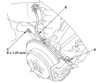 Honda CR-V. Conventional Brake Components