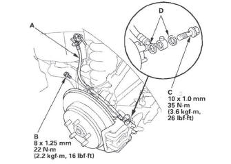 Honda CR-V. Conventional Brake Components