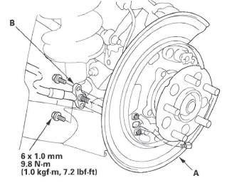 Honda CR-V. Conventional Brake Components