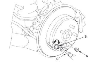 Honda CR-V. Conventional Brake Components