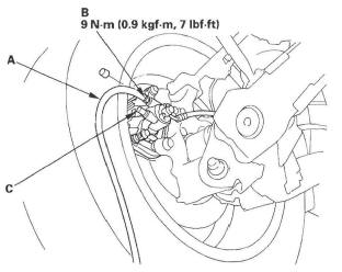 Honda CR-V. Conventional Brake Components