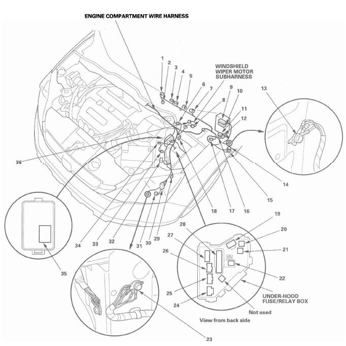 Honda CR-V. Connectors and Harnesses