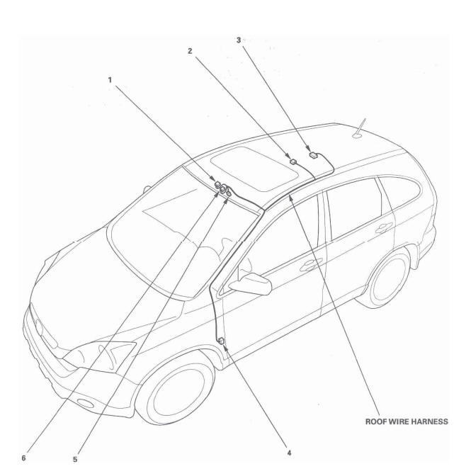 Honda CR-V. Connectors and Harnesses