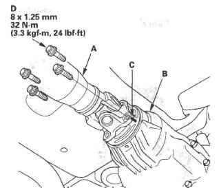 Honda CR-V. Rear Differential