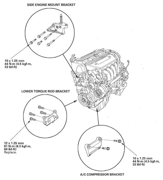 Honda CR-V. Engine Installation 