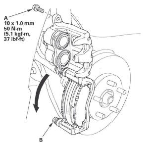 Honda CR-V. Conventional Brake Components