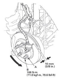 Honda CR-V. Conventional Brake Components