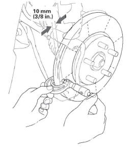 Honda CR-V. Conventional Brake Components