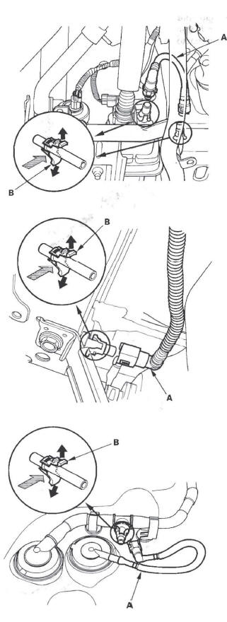 Honda CR-V. Fuel Line/Quick-Connect Fitting Installation