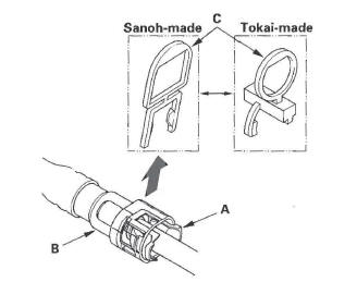 Honda CR-V. Fuel Line/Quick-Connect Fitting Installation