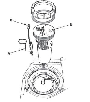 Honda CR-V. Fuel Pump/Fuel Gauge Sending Unit Replacement