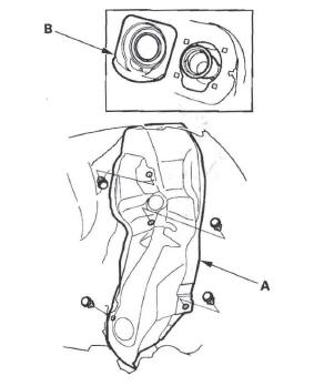 Honda CR-V. Fuel Fill Pipe Removal/Installation