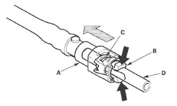 Honda CR-V. Fuel Line/Quick-Connect Fitting Removal