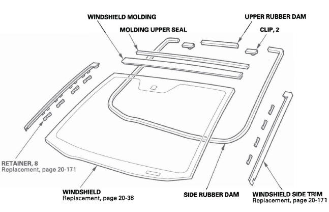 Honda CR-V. Glass