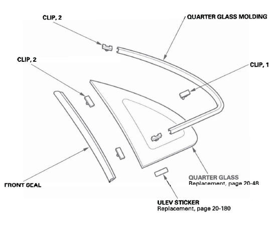 Honda CR-V. Glass