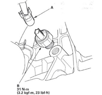 Honda CR-V. Knock Sensor Replacement