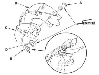 Honda CR-V. Conventional Brake Components