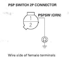 Honda CR-V. PSP Switch Signal Circuit Troubleshooting