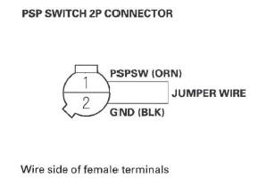 Honda CR-V. PSP Switch Signal Circuit Troubleshooting