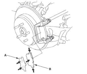 Honda CR-V. Conventional Brake Components