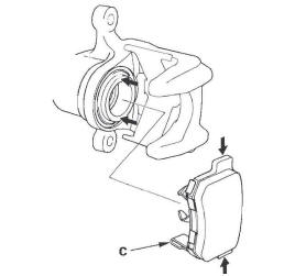 Honda CR-V. Conventional Brake Components