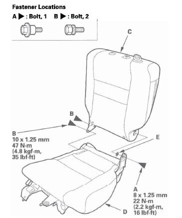 Honda CR-V. Seats