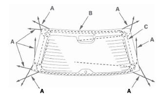 Honda CR-V. Glass