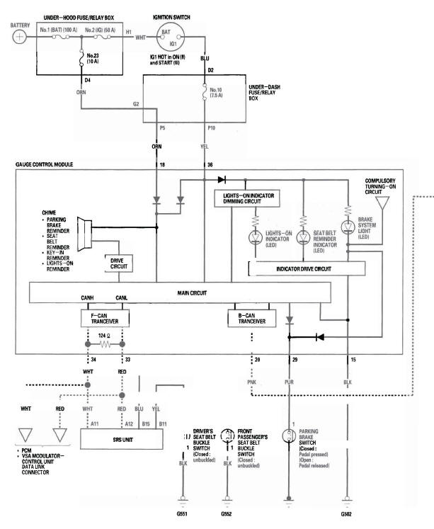 Honda CR-V. Reminder Systems