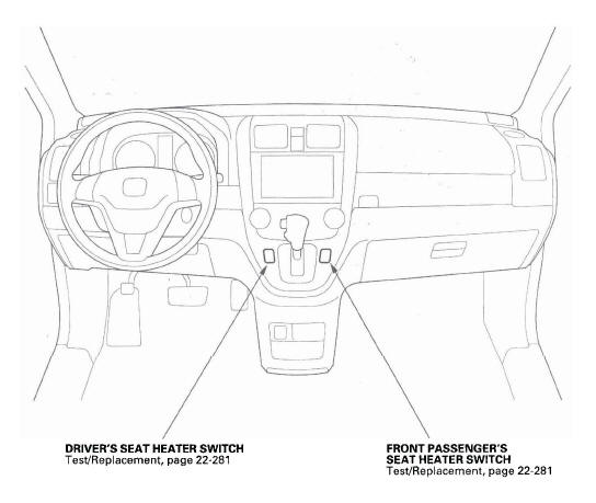 Honda CR-V. Seat Heaters