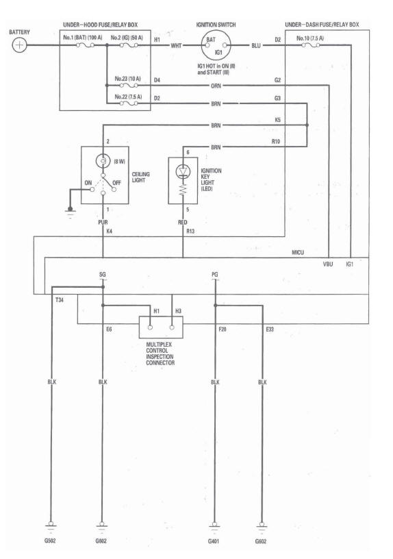 Honda CR-V. Circuit Diagram