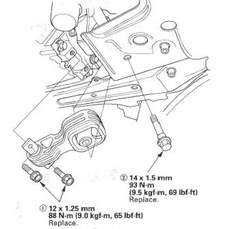 Honda CR-V. Lower Torque Rod Replacement