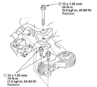 Honda CR-V. Upper Torque Rod Replacement