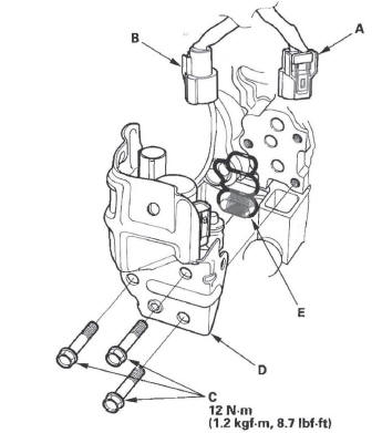 Honda CR-V. Rocker Arm Oil Control Valve Removal/Installation