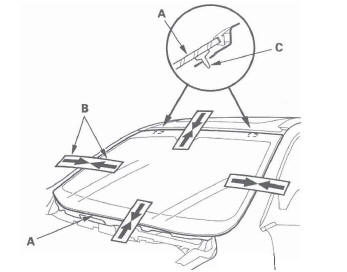 Honda CR-V. Glass